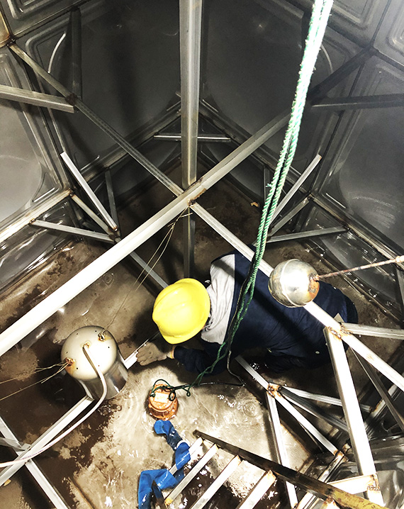 不锈钢水池清洗